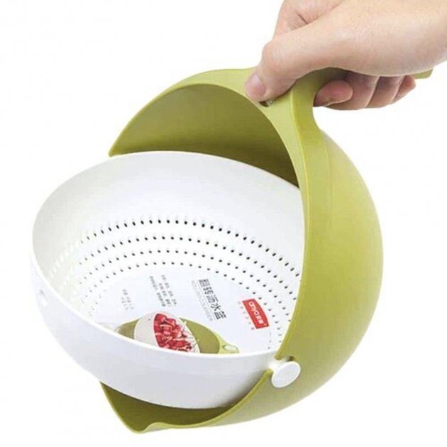 Миска-дуршлаг универсальная Mesh Strainer Drain Basket, силиконовая корзина со сливом 2в1